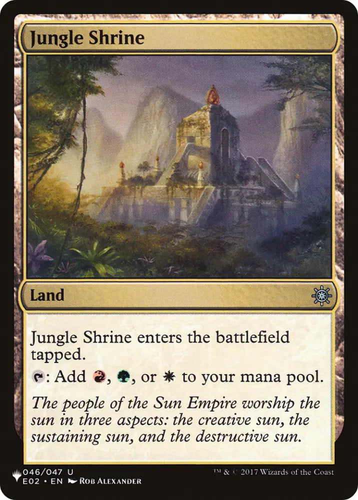 Jungle Shrine (E02) [The List] - MTG Single