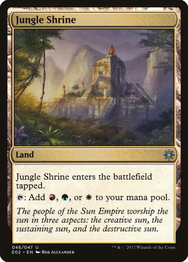 Jungle Shrine [Explorers of Ixalan] - MTG Single