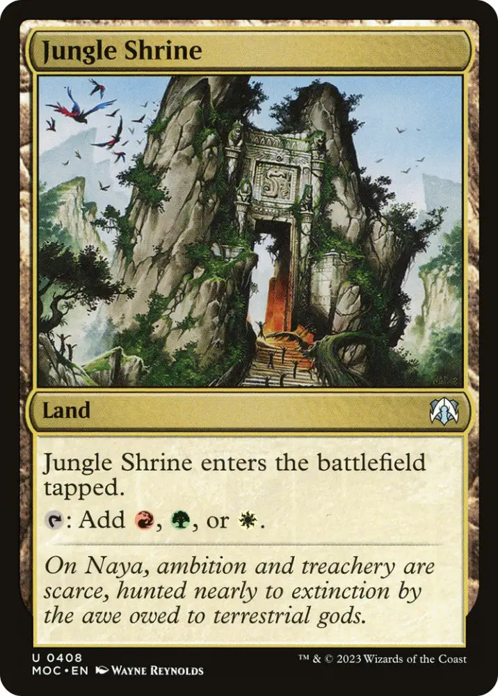 Jungle Shrine [March of the Machine Commander] - MTG Single