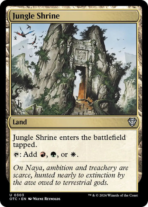 Jungle Shrine [Outlaws of Thunder Junction Commander] - MTG Single