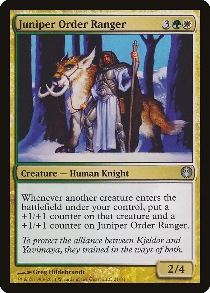 Juniper Order Ranger [Duel Decks: Knights vs. Dragons] - MTG Single