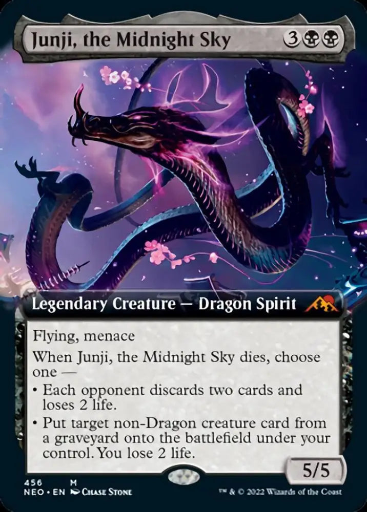 Junji the Midnight Sky (Extended Art) [Kamigawa: Neon Dynasty] - MTG Single