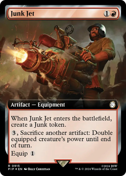Junk Jet (Extended Art) (Surge Foil) [Fallout] - MTG Single