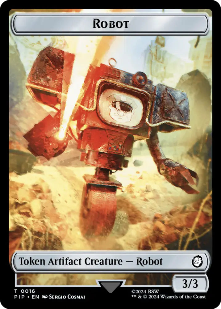 Junk // Robot Double-Sided Token [Fallout Tokens] - MTG Single