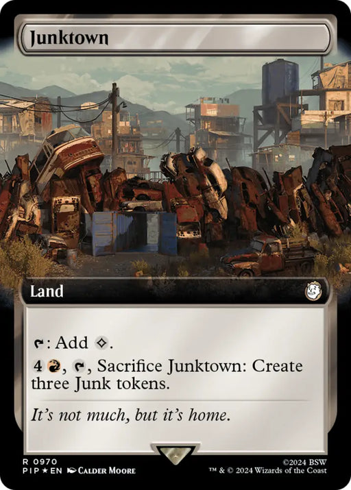 Junktown (Extended Art) (Surge Foil) [Fallout] - MTG Single