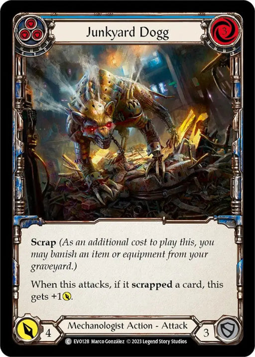 Junkyard Dogg (Blue) [Bright Lights] Rainbow Foil - Flesh And Blood Single