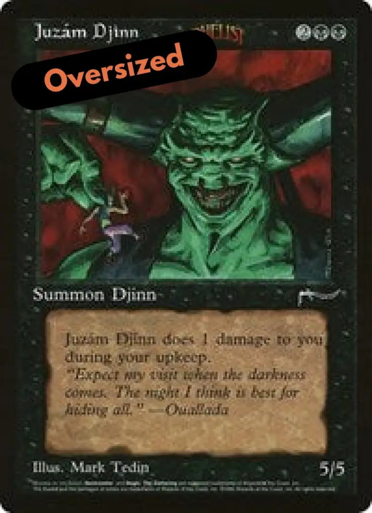 Juzam Djinn (Oversized) [Oversize Cards] - MTG Single