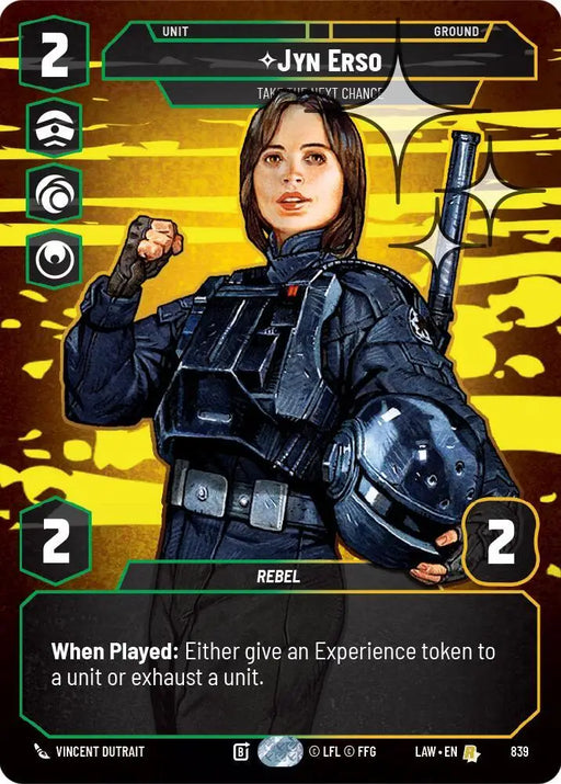Jyn Erso - Take the Next Chance (Prestige Foil) (839) [A Lawless Time]