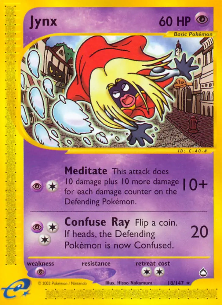 Jynx (18/147) [Aquapolis] - Pokemon Single