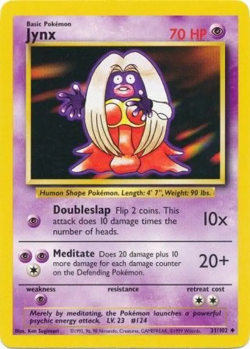 Jynx (31/102) [Base Set Unlimited] - Pokemon Single