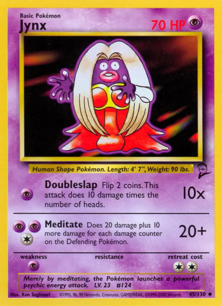 Jynx (45/130) [Base Set 2] - Pokemon Single