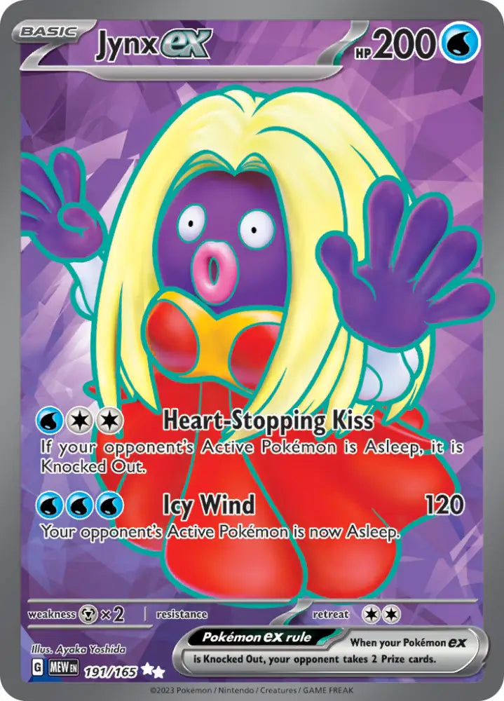 Jynx ex (191/165) [Scarlet & Violet 151] - Pokemon Single