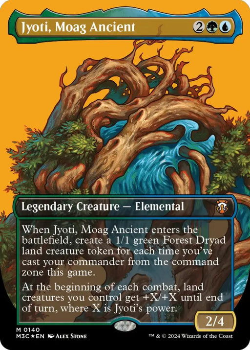 Jyoti Moag Ancient (Borderless) (Ripple Foil) [Modern Horizons 3 Commander] - MTG Single