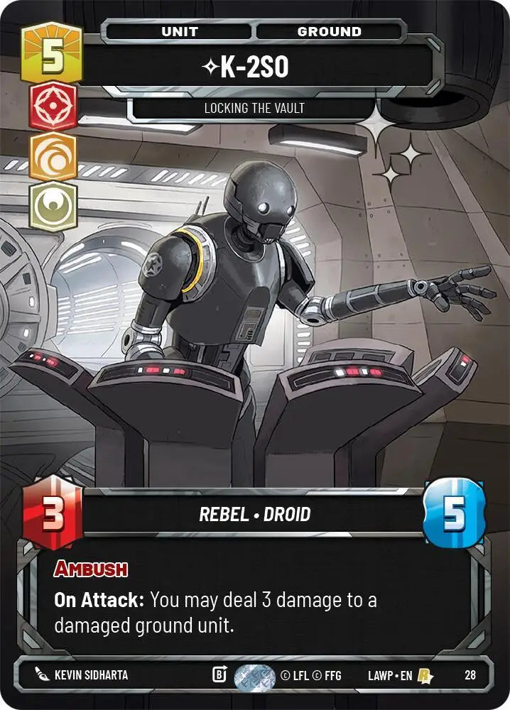 K-2S0 - Locking the Vault (Foil) (28) [A Lawless Time - Weekly Play Promos]
