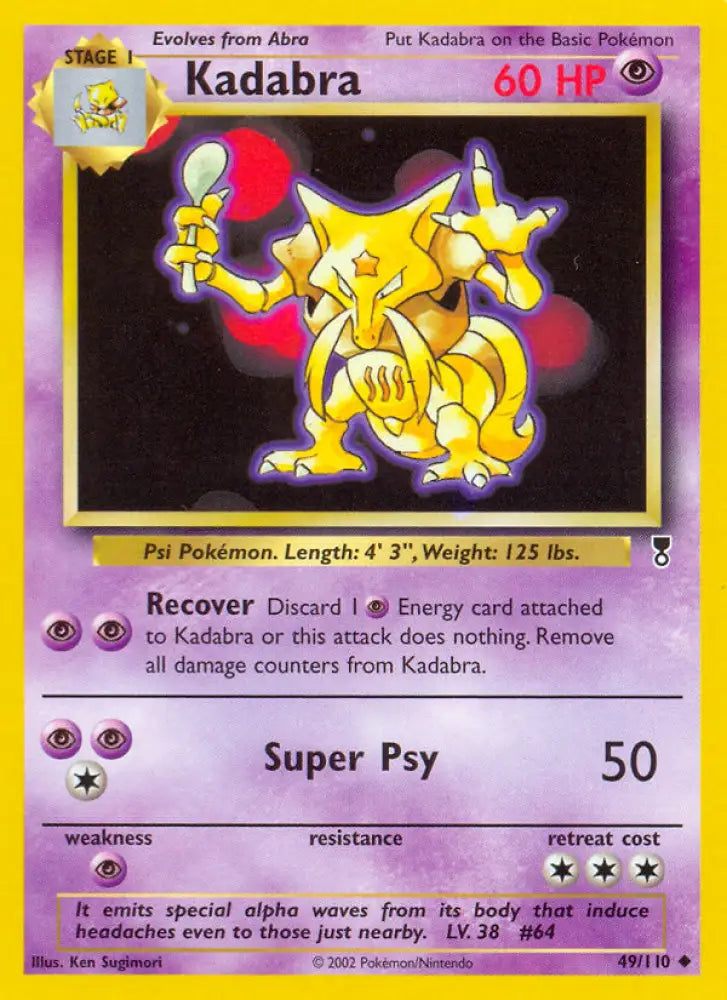 Kadabra (49/110) [Legendary Collection] - Pokemon Single