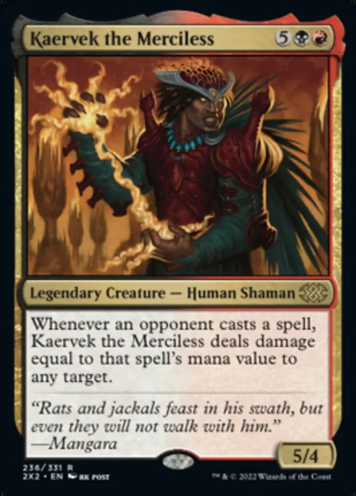 Kaervek the Merciless [Double Masters 2022] - MTG Single
