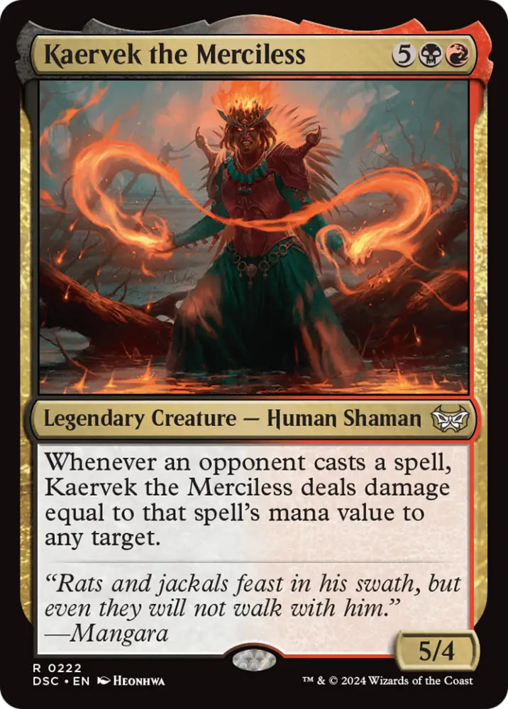 Kaervek the Merciless [Duskmourn: House of Horror Commander] - MTG Single