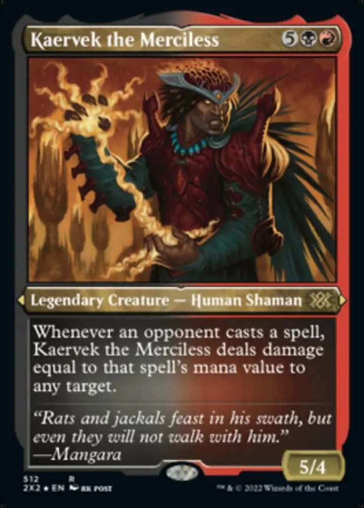 Kaervek the Merciless (Foil Etched) [Double Masters 2022] - MTG Single
