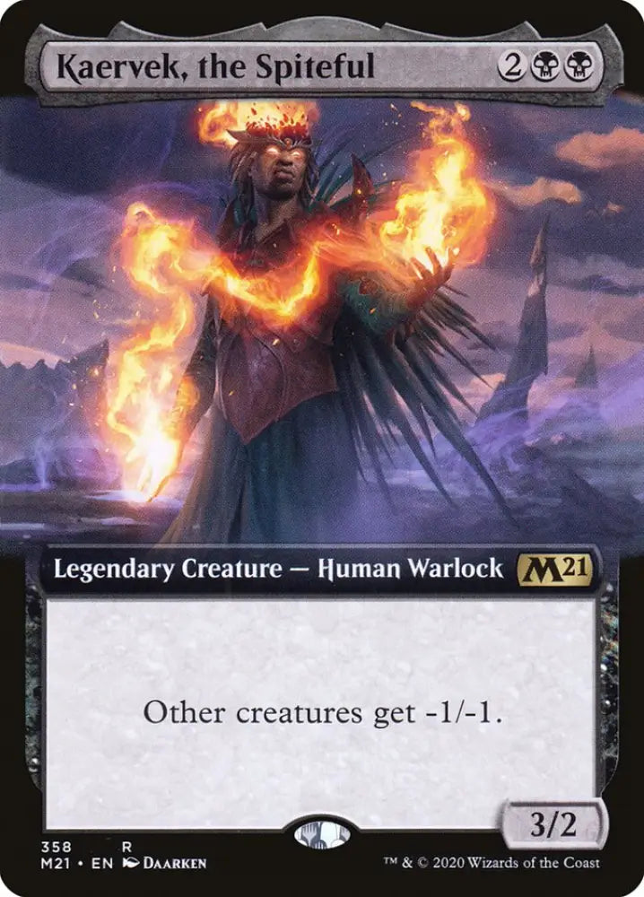 Kaervek the Spiteful (Extended Art) [Core Set 2021] - MTG Single