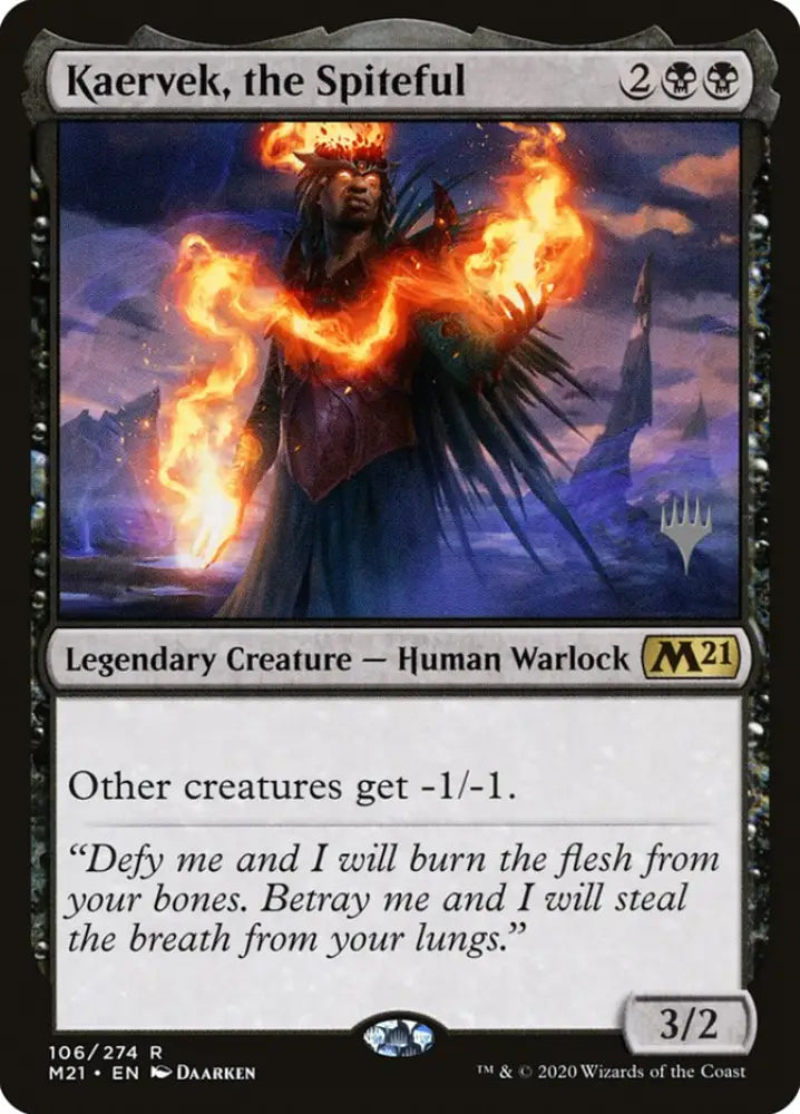 Kaervek the Spiteful (Promo Pack) [Core Set 2021 Promos] - MTG Single