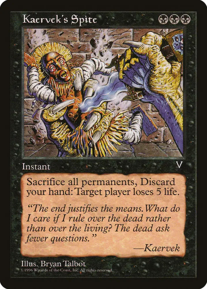 Kaervek’s Spite [Visions] - MTG Single