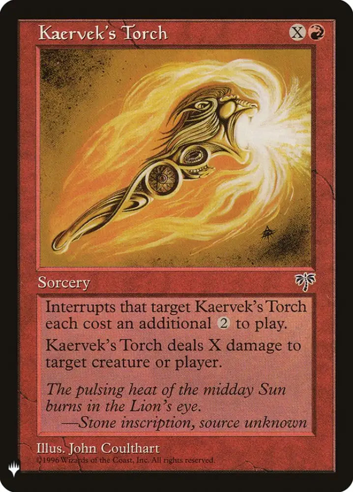 Kaervek’s Torch [Mystery Booster] - MTG Single