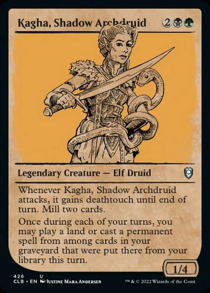 Kagha Shadow Archdruid (Showcase) [Commander Legends: Battle for Baldur’s Gate] - MTG Single