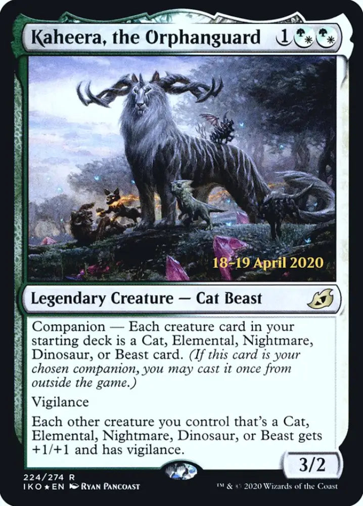 Kaheera the Orphanguard [Ikoria: Lair of Behemoths Prerelease Promos] - MTG Single