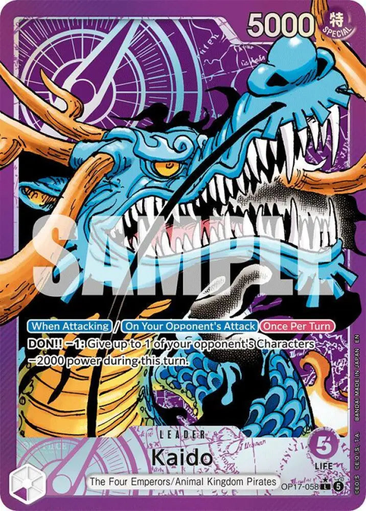 Kaido (058) (Alternate Art) (OP17-058) [The World's Strongest Warriors]