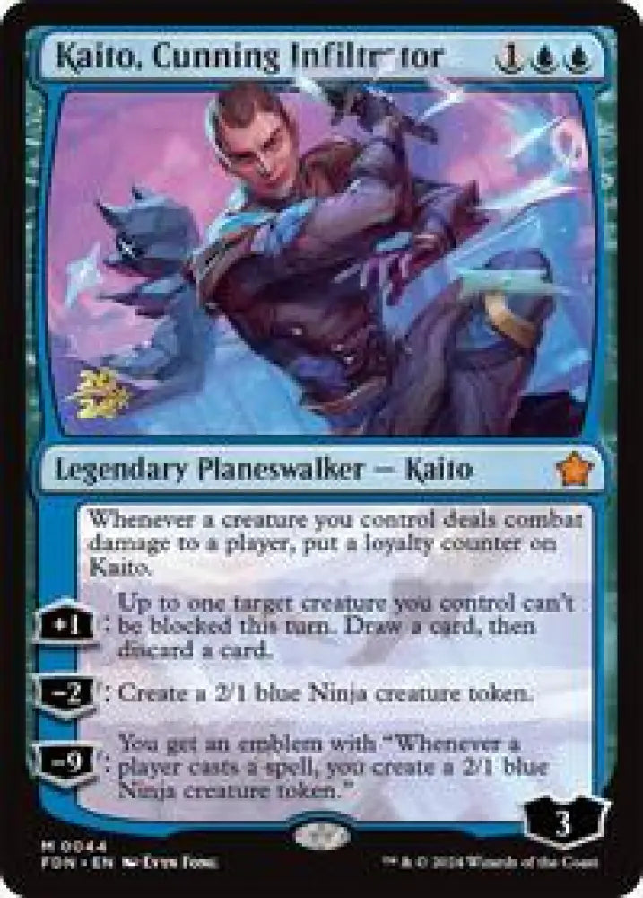 Kaito, Cunning Infiltrator (44) [Prerelease Cards]