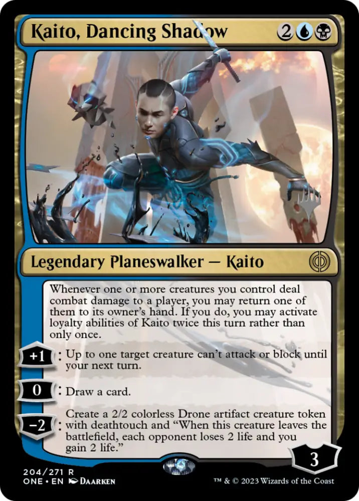 Kaito Dancing Shadow (Promo Pack) [Phyrexia: All Will Be One Promos] - MTG Single