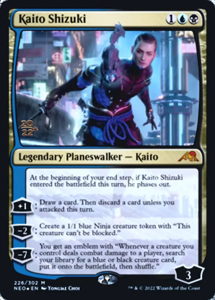Kaito Shizuki [Kamigawa: Neon Dynasty Prerelease Promos] - MTG Single