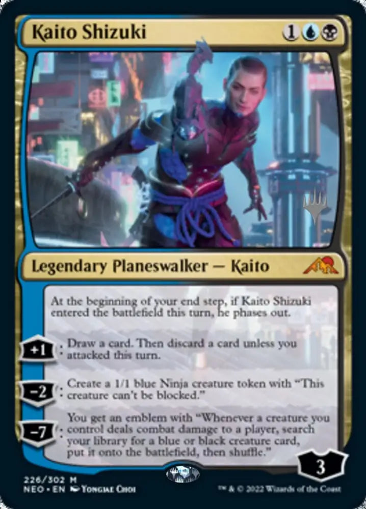 Kaito Shizuki (Promo Pack) [Kamigawa: Neon Dynasty Promos] - MTG Single