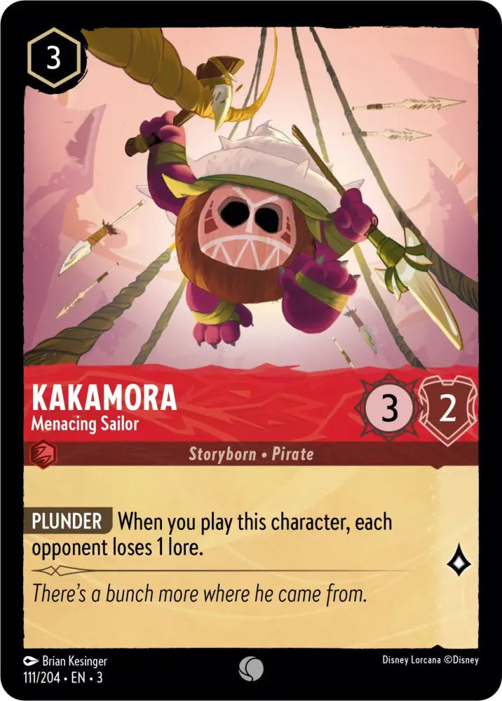 Kakamora - Menacing Sailor (111/204) [Into the Inklands] - Lorcana Single