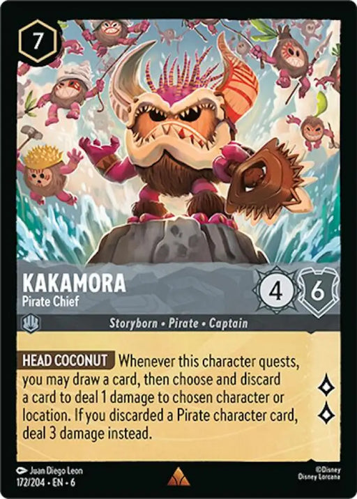 Kakamora - Pirate Chief (172/204) [Azurite Sea] - Lorcana Single