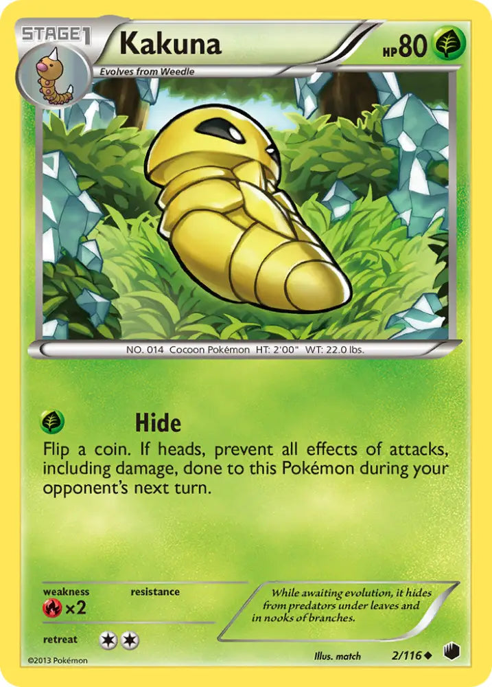 Kakuna (2/116) [Black & White: Plasma Freeze] - Pokemon Single