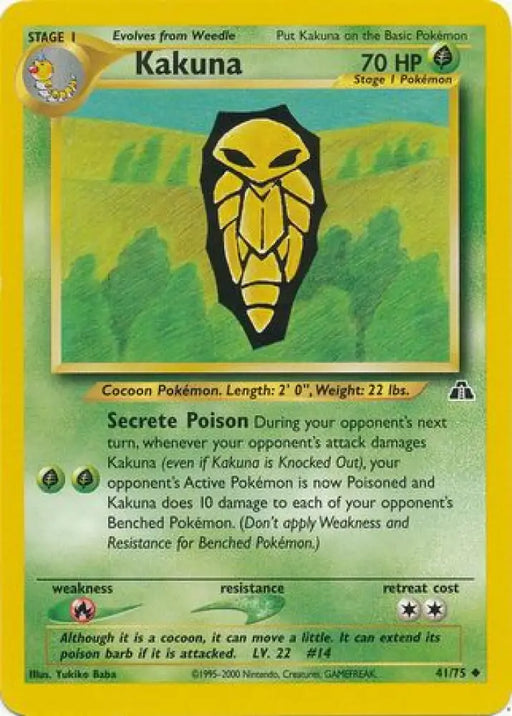 Kakuna (41/75) [Neo Discovery Unlimited] - Pokemon Single