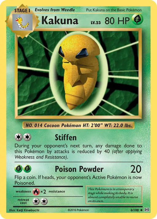 Kakuna (6/108) [XY: Evolutions] - Pokemon Single