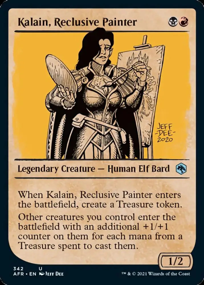 Kalain Reclusive Painter (Showcase) [Dungeons & Dragons: Adventures in the Forgotten Realms] - MTG Single