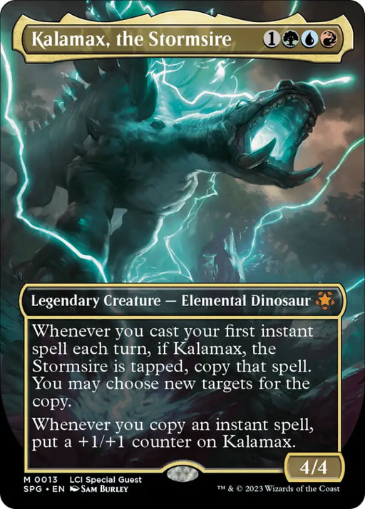 Kalamax the Stormsire (Borderless) [The Lost Caverns of Ixalan Special Guests] - MTG Single