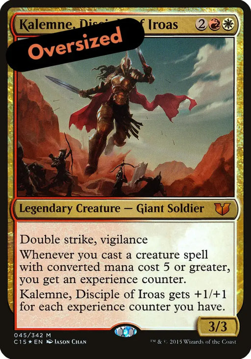 Kalemne Disciple of Iroas (Oversized) [Commander 2015 Oversized] - MTG Single