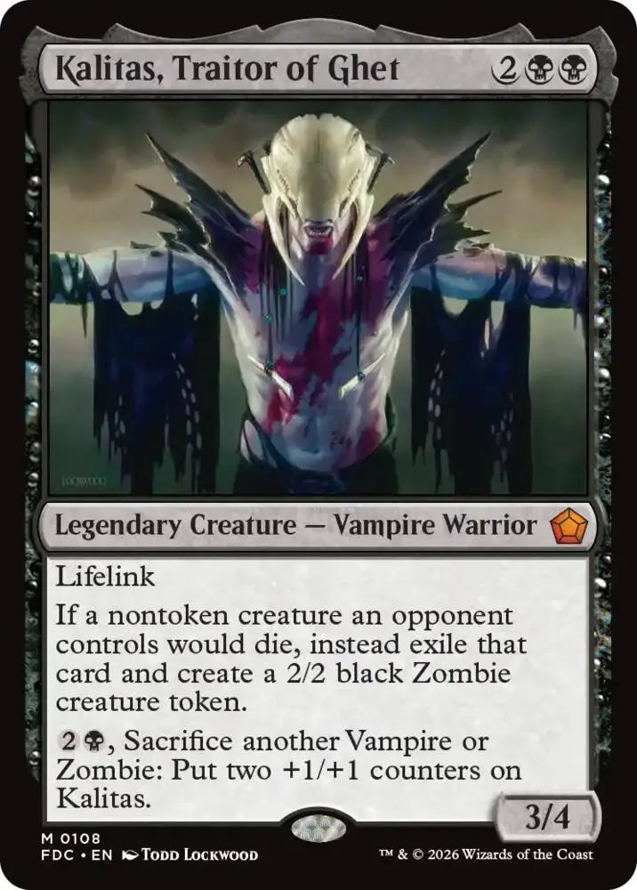 Kalitas, Traitor of Ghet (108) [Foundations Commander]