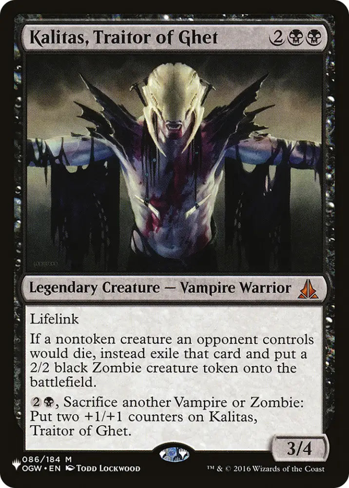 Kalitas Traitor of Ghet [The List] - MTG Single