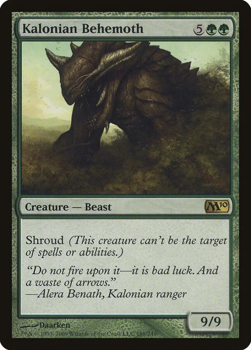 Kalonian Behemoth [Magic 2010] - MTG Single