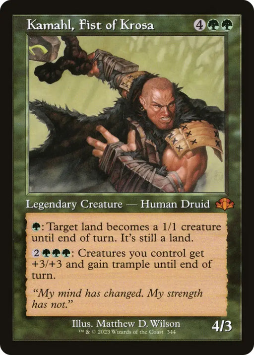 Kamahl Fist of Krosa (Retro) [Dominaria Remastered] - MTG Single