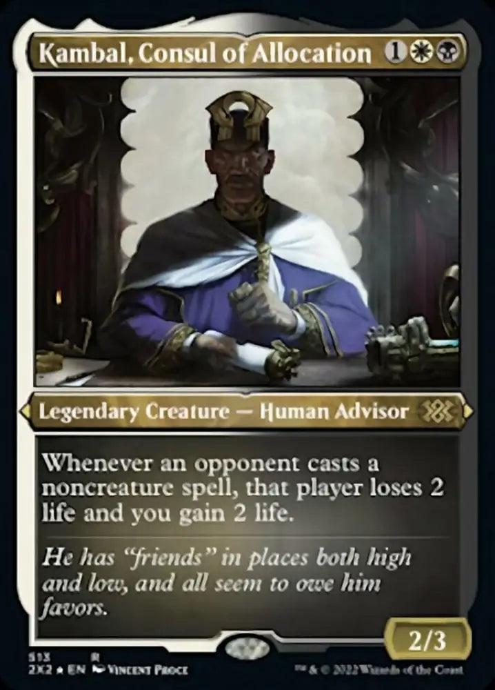 Kambal Consul of Allocation (Foil Etched) [Double Masters 2022] - MTG Single