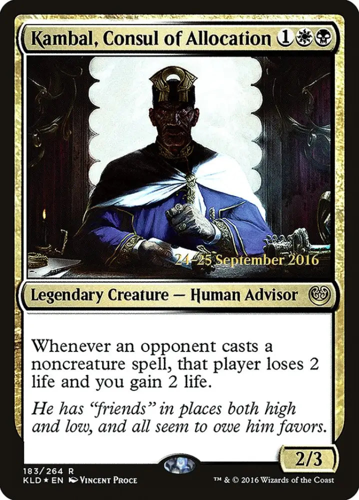 Kambal Consul of Allocation [Kaladesh Prerelease Promos] - MTG Single