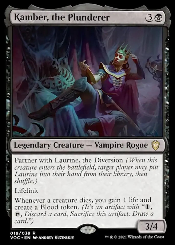 Kamber the Plunderer [Innistrad: Crimson Vow Commander] - MTG Single