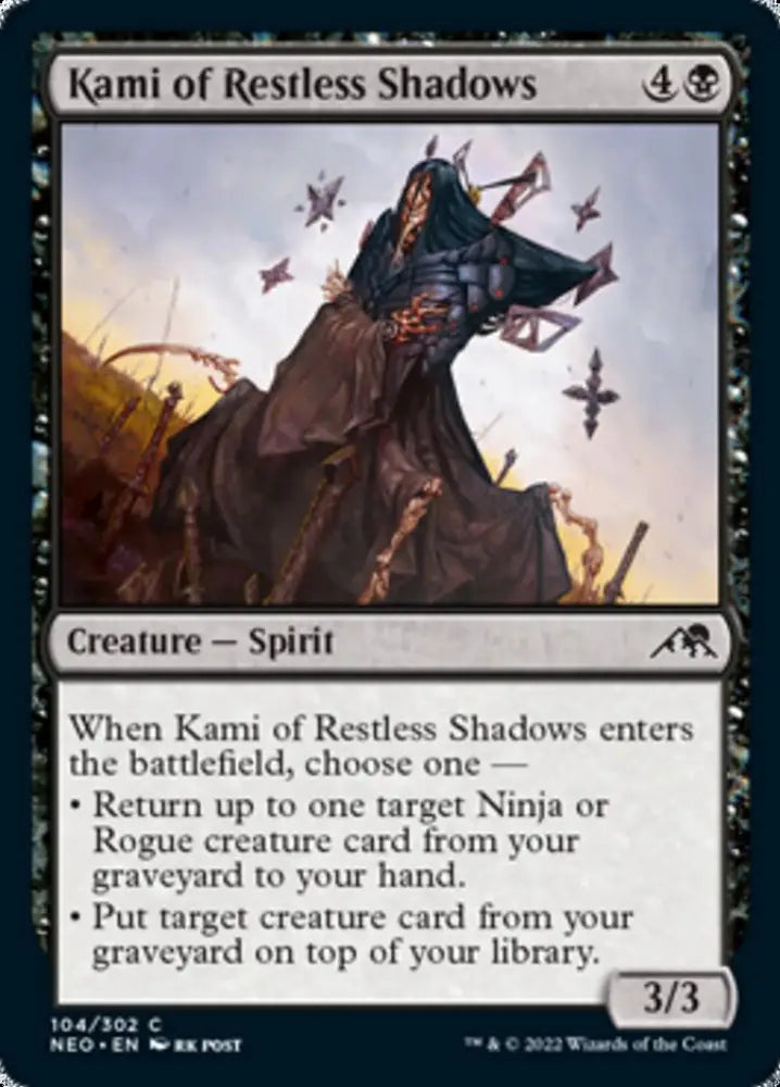 Kami of Restless Shadows [Kamigawa: Neon Dynasty] - MTG Single