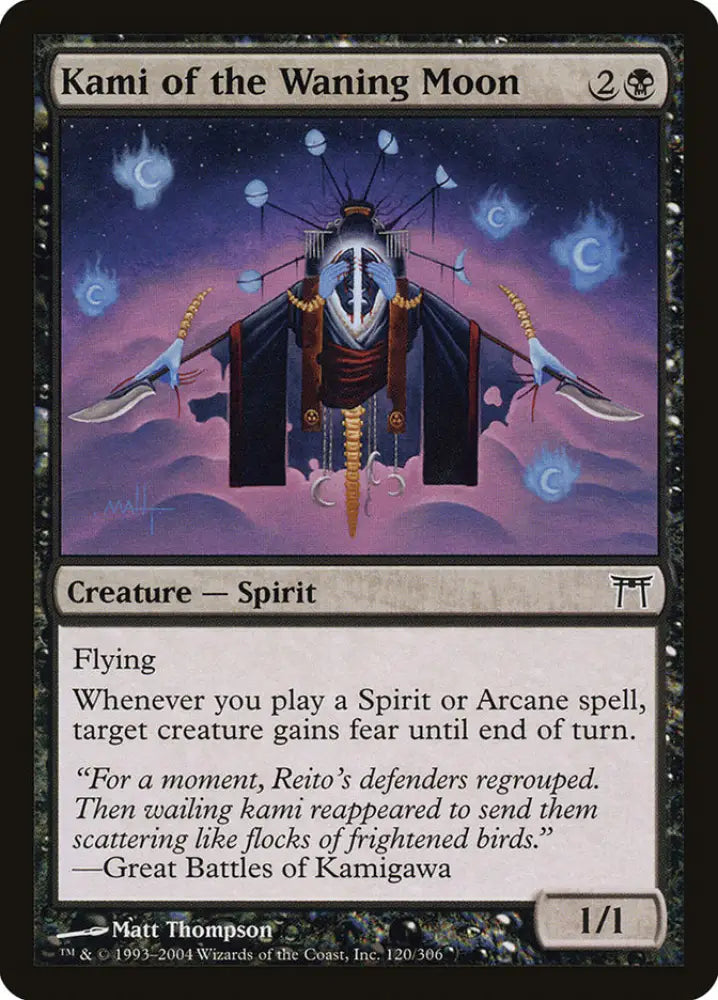 Kami of the Waning Moon [Champions of Kamigawa] - MTG Single